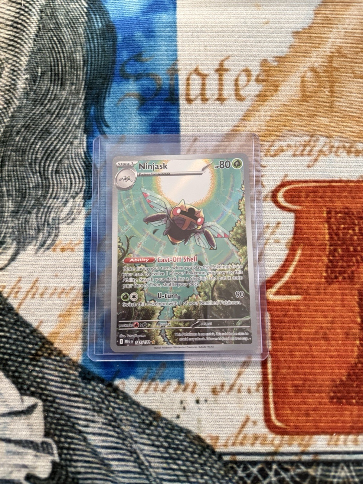 Ninjask 137/132 ME01: Mega Evolution Illustration Rare Pokemon TCG NM