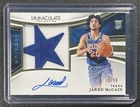 JARED MCCAIN 2024-25 PANINI IMMACULATE COLL #34 PREMIUM PATCH AUTO JERSEY 18/50