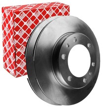2X FEBI BREMSSCHEIBEN Ø302mm VORNE PASSEND FÜR TOYOTA HILUX LAND VW TARO