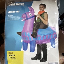 Spirit Halloween Fortnite Giddy Up Costume New Youth 1 Size