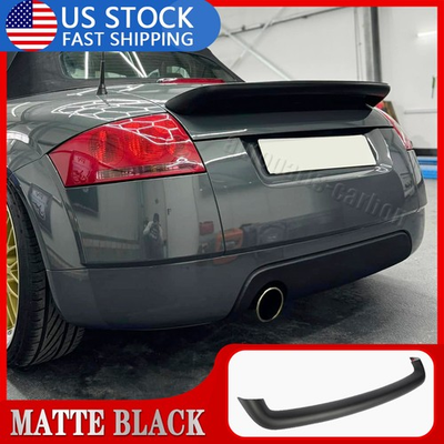 #ad #ad For Audi TT Mk1 Type 8N Quattro 1998 06 MATTE Black Rear Trunk Spoiler Wing Lip $98.78