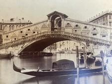 Very Beautiful Photo Georgio Sommer 1900 Bridge Rialto Venice Italy Photography