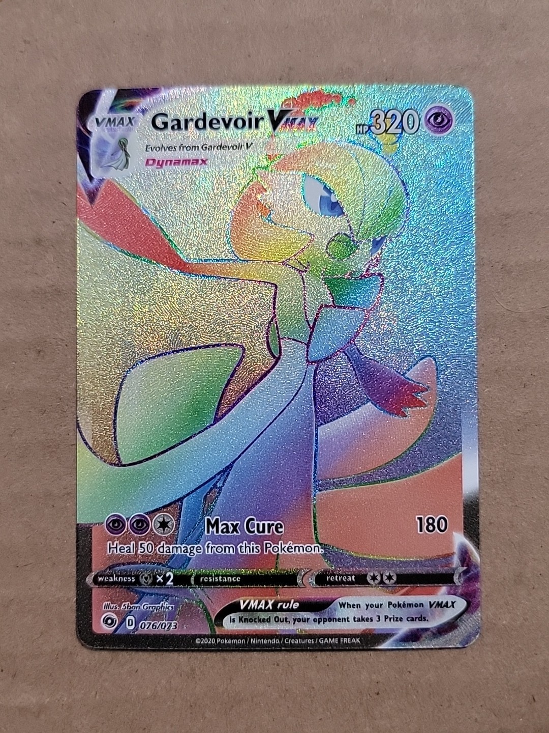 Gardevoir VMAX 076/073 Champion's Path Secret Pokemon Card