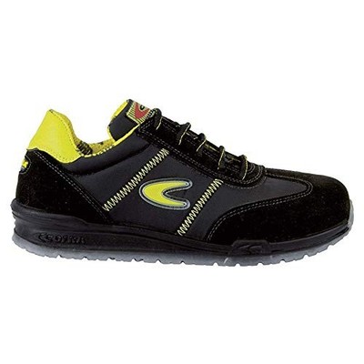 Cofra OWENS S1 P SRC Sicherheitshalbschuhe Schwarz Gelb Größe 45