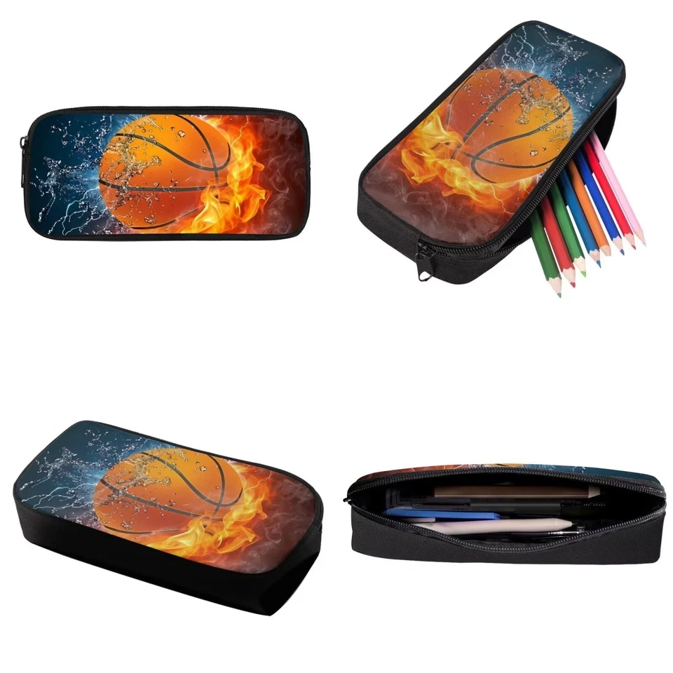 Mochila de baloncesto para niños con lonchera y estuche para lápices 6-8 8-10 10-12 para niños Foto 4 de 4