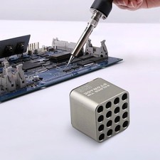 Streamlined Soldering Tool Organization 16 Hole Storage Box for Tips and More