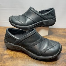 Merrell Encore Eclipse Smooth Black Slip-on Loafer Clogs Womens Size 7