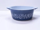 Vintage PYREX Blue and White Colonial Mist Cinderella Casserole Dish-2.5QT-#475B