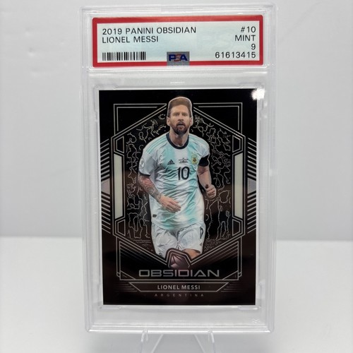 2019 Panini Obsidian Lionel Messi Silver # /165 Argentina Jersey 🇦🇷 PSA 9 