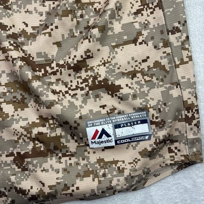Majestic San Diego Padres Camouflage Button Up Baseball Jersey