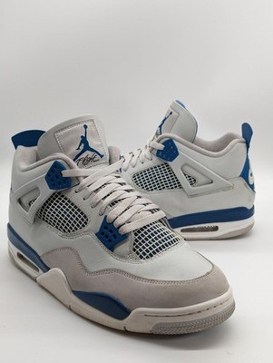 Nike Air Jordan 4 Retro FV5029-141 Off White Military Blue - Men s Size 13 / 13M