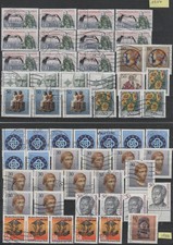 Briefmarken Berlin 1984 Konvolut gestempelt wie Fotos, undurchsucht, Dubletten