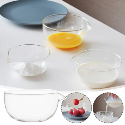 Japanese Glass Bowl Transparent Kitchen Tableware Fruit Baking Bowl Yogurt Salad