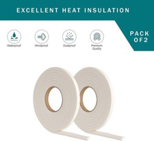 2 x Window Draft Excluder for Insulation Tape Self Adhesive Door Stopper Seal
