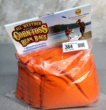 NEW Driveway Games All Weather Corn Toss 4 Official 6"14oz Bean Toss Bags Orange