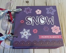 WINTER Christmas Scrapbook Album Premade Junk Journal