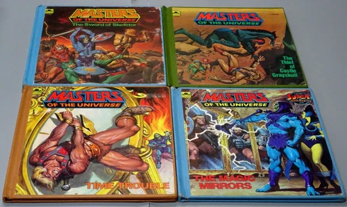 Vintage Set of 4 HC Golden Books 1983-84 Mattel Heman Masters of the Universe*