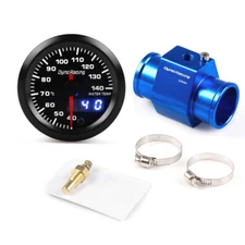 2" 52mm Digital Pointer Water Temp Gauge Meter w/34mm Joint Pipe Sensor Adapter