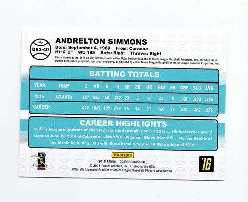 2016 Donruss '82 Singles Pick List Dodgers Cubs Royals Sox Cardinals Mets - Picture 69 of 89