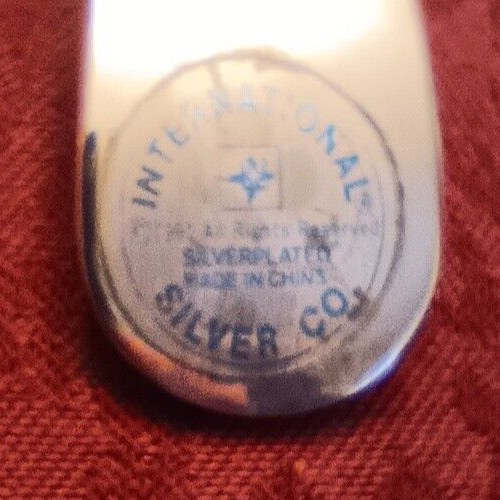 Cuchara/cazuela plateada International Silver INS630 - ¡Muy bonita! - Imagen 3 de 3
