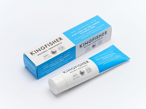Kingfisher Toothpaste - Aloe Vera Tea Tree Fennel 100ml - (Pack of 3) - Picture 4 of 5