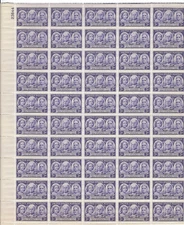 Scott #959...3 Cent...Progress of Women...Sheet of 50