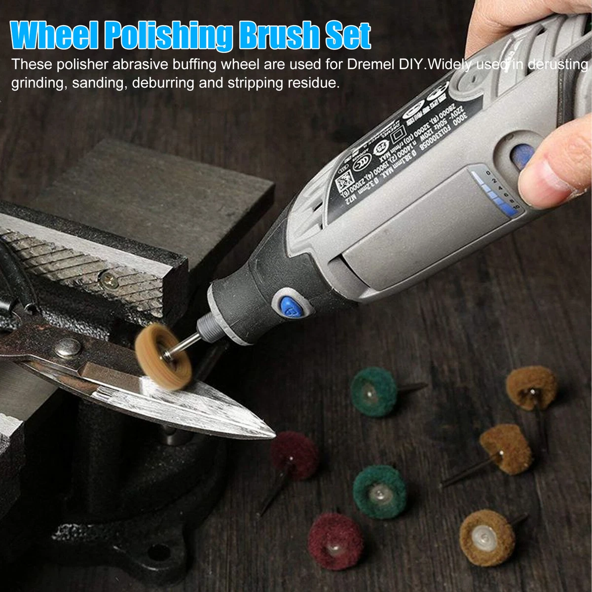 69pcs Abrasive Polishing Wheel Buffing Grinding Brush Kit for Dremel Rotary Tool