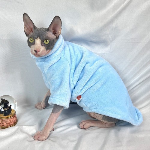 Hairless Cat Sweater Pullover Sphynx Clothes Sweatshirt Hoodies Pet Supplies - Picture 22 of 25