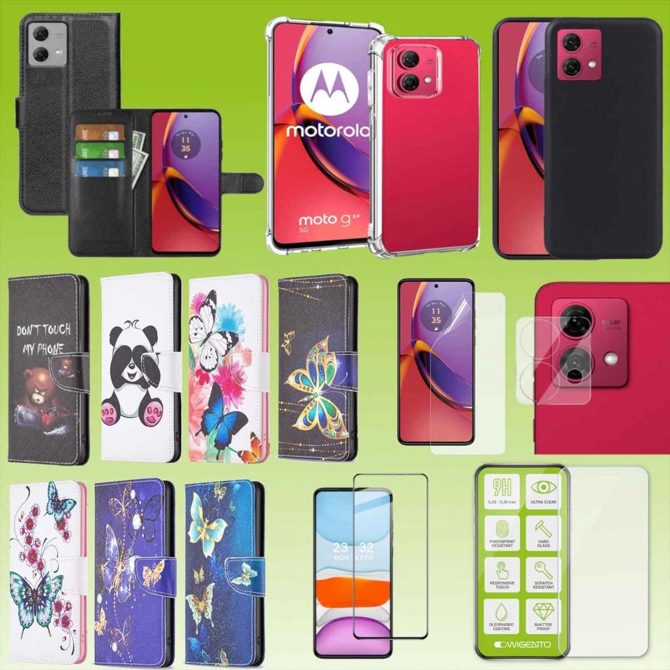 Für Motorola Moto G84 5G Cover Handy Hülle Tasche TPU Hart Glas Folie AUSWAHL - Bild 1 von 1
