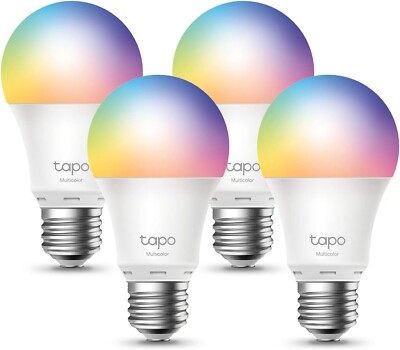 TP-Link Tapo Smart Light Bulbs, 16M Colors RGBW, Dimmable, Compatible with Alexa