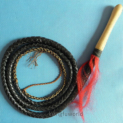 Shaolin Monk Kung fu Training Cow Leather Whip Muyangbian Martial arts Equipment