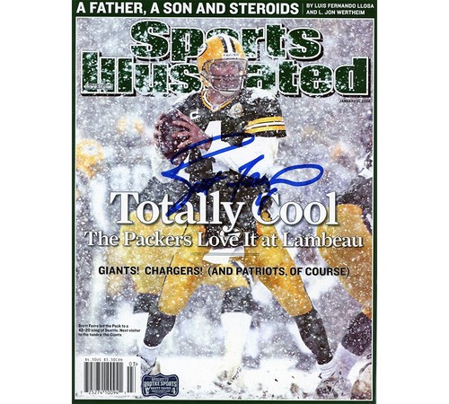Brett Favre signiert Green Bay Packers Sports Illustrated Magazin 21.01.2008