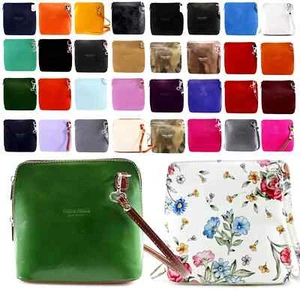 Womens Ladies Vera Pelle Italy Leather Handbag Crossbody trendy Shoulder Bag