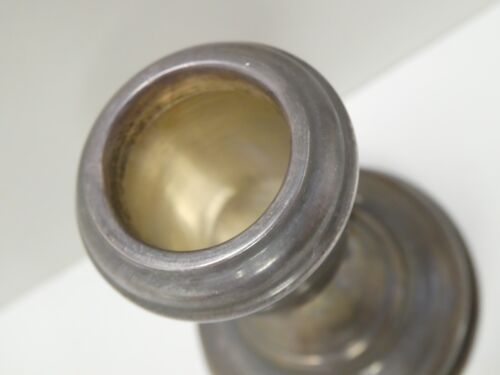 VINTAGE 800 SILVER CANDLE HOLDER CANDLESTICK WITH APPLIED PUTTI ANGEL DECORATION - Picture 4 of 9