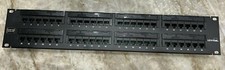 Leviton CAT 5e GigaMax Universal 5G596-U48 2U 48 Port Patch Panel Rack Mount