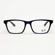 Ray Ban RB7025 Eyeglass Frames Rectangle Full Rim Eyewear Grey Blue 55-17 145mm