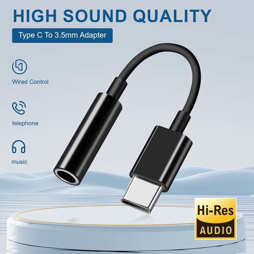 2024 Upgrade USB-C to 3.5mm Aux Jack Adapter Headphone Cable for iPhone 16 Plus - Picture 22 of 23