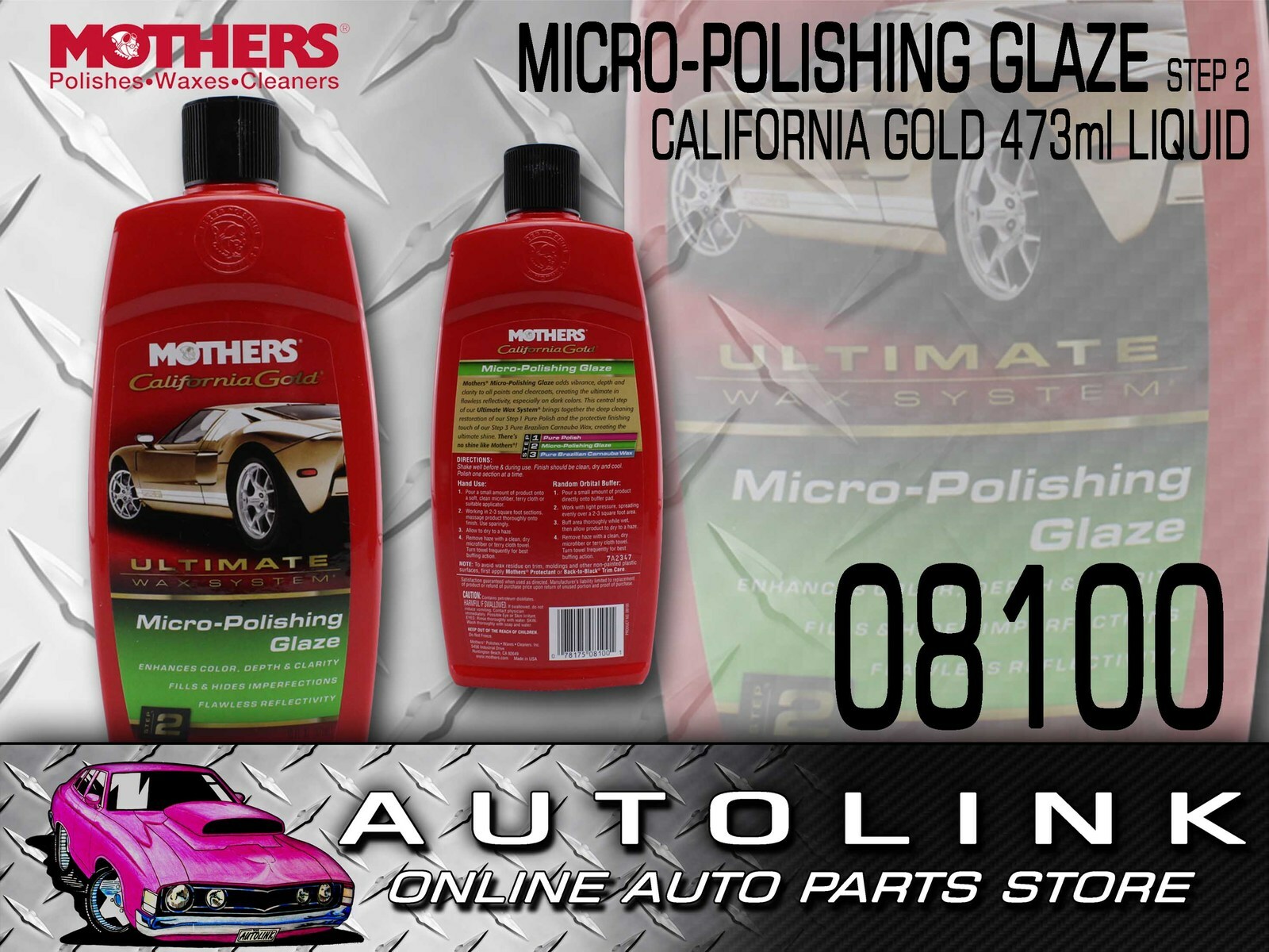 MOTHERS CALIFORNIA GOLD MICRO POLISHING GLAZE ULTIMATE WAX SYSTEM