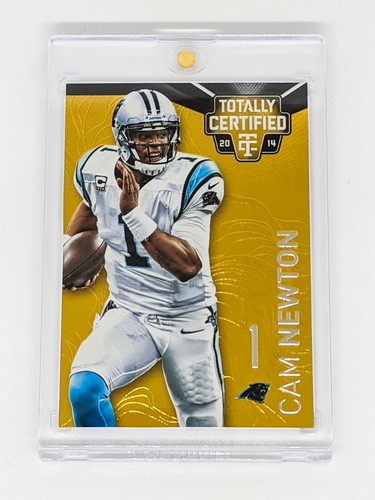 2014 Panini Totally Certified Platinum Gold #13 Cam Newton /25 Carolina Panthers