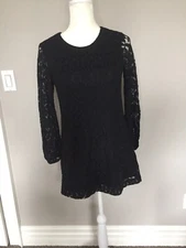 H&M Divided Size 6 Black Lace Dress Mini Sexy