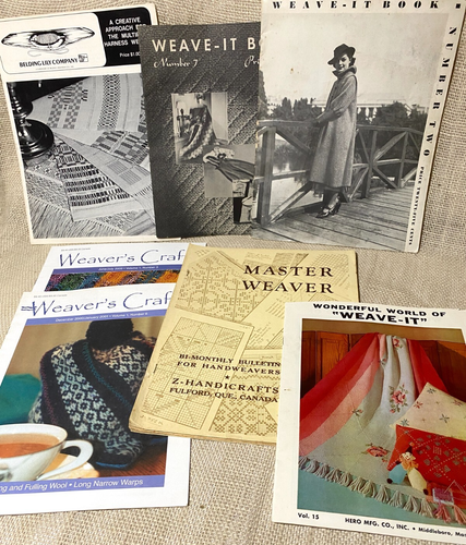 Lot 7 Vintage books Patterns Weave-it Book, Master Weaving Drafting Harness Lily - Picture 5 of 5