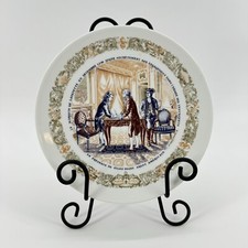 D’Arceau Limoges Lafayette Legacy Plate 1973 Signs In Presence Of Silas Deane