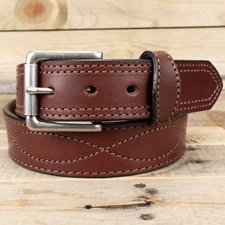 Amish Handmade Heavy Duty Work Tool Belt with Figure 8 Stitching - Yoder Leather