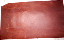 11"x21" DARK BROWN OIL TANNED UTILITY LEATHER COWHIDE avg 1.4mm thick 1983