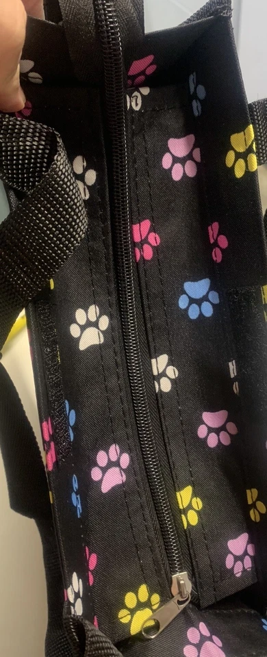 全新 狗爪 全新带标签 尼龙 随身携带 12x12x4 包 海滩旅行 水上旅行 小狗拉链 — 第 4/4 张图片