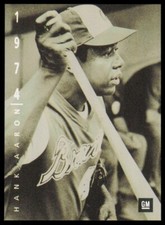 1994 General Motors Ken Burns the American Upper Deck Epic Hank Aaron #1