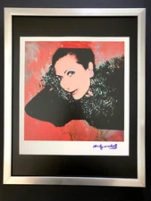 ANDY WARHOL + SIGNED 1984  HELENE ROCHAS PRINT MOUNTED & FRAMED + BUY IT NOW!