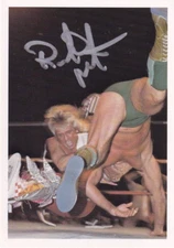 Ricky Morton Signed NWA Wrestling Trading Card Wrestler Rock & Roll HOF #314
