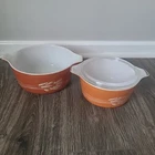 Pyrex Autumn Wheat Mixing Bowl #474-B 1.5L & 475-B 2.5L Microwave/Oven Safe!