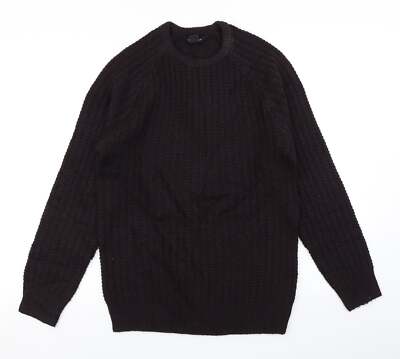 Cedar Wood State Herren lila Rundhalsausschnitt Acrylmischung Pullover Größe S